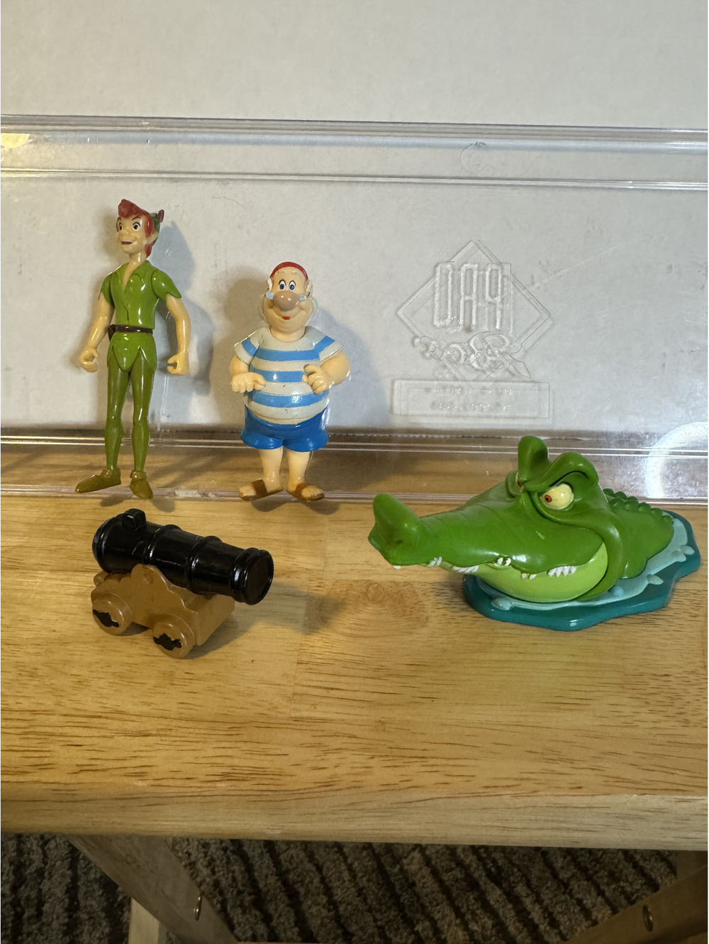 Disney Peter Pan  Figures with Crocodile Smee, and Cannon Toy Set